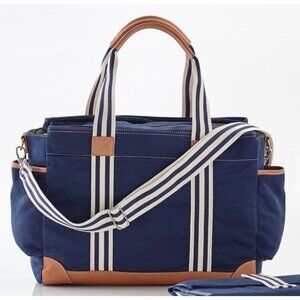 Pottery Barn Kids Diaper Bag Blue Classic Diaper Bag Pockets Compartments Large